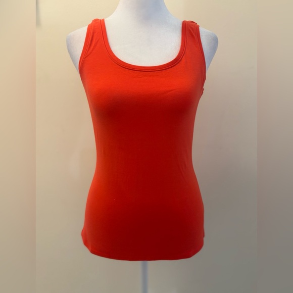 New XS Nic & Zoe Orange Coral Scoop Neck Tank Top - Picture 3 of 13